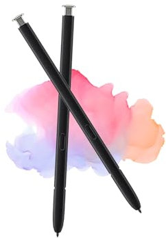 Galaxy S23 Ultra Lot de 2 Stylets sans Remplacement Bluetooth pour Samsung Galaxy S23 Ultra Toutes Versions S Pen (Noir fantôme)