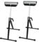 UISEBRT 2 Stück Rollenbock Höhenverstellbar Rollbock 68-107cm - Klappbock Rollenständer aus Stahl - Unterstellbock Tragkraft max 60KG/pcs - Rollbock mit Antirutschfüßen