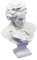 Palmetto Housewares Beethoven-Nachbildung, weiße Farbe, Beethoven-Statue, Nachbildung aus Hartplastikharz, 15 cm hoch, künstlerische Statue, Musiker-Nachbildung, Beethoven