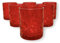 Generico Verres Rossi Natalizi Lot de 6 verres rouges de 350 ml