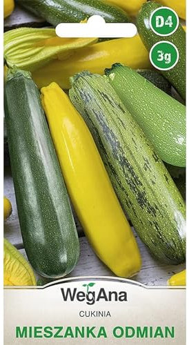 WegAna Zucchini Mischung Samen 3g Verschiedene Längen und Formen Robuste Gemüsesamen, Gemüse Samen, Samen Anzucht