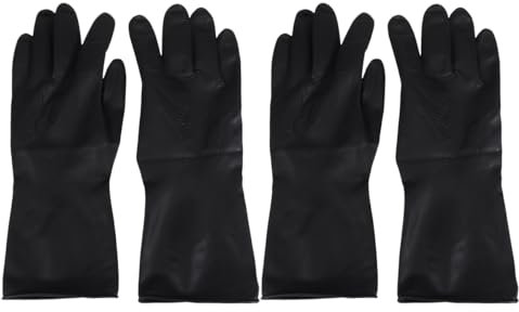 FRCOLOR 2 Paar Haarshampoo-Handschuhe Reinigungshandschuhe küchenhandschuhe Haarfärbemittel Handschuhe zum Färben von Haaren Handschuh zum Färben von Haaren Friseurhandschuhe groß Zubehör