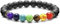 PRAOFRT 1 Artikel Schwarzer Turmalin Edelstein Armband,Bunte Energiearmbänder edelstein armband,Heilstein Schutzstein Talisman Glücksbringer Geschenk Das beste Geschenk für Familie und Freunde
