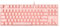 Qisan Mechanische Drahtlose Tastatur USB Verdrahtete Gaming Tastatur LED Hintergrundbeleuchtung Tastatur Blauer Schalter 100 Tasten US Layout (Rosa)