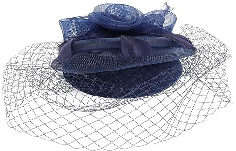 DEARMAMY Hochzeit Fascinator Hut Für Frauen Elegantes Hochzeitsheaddress Mit Abnehmbarem Haarklammer Haarreif Für Tee-Partys Bankette Feiern Cosplay Und Mehr