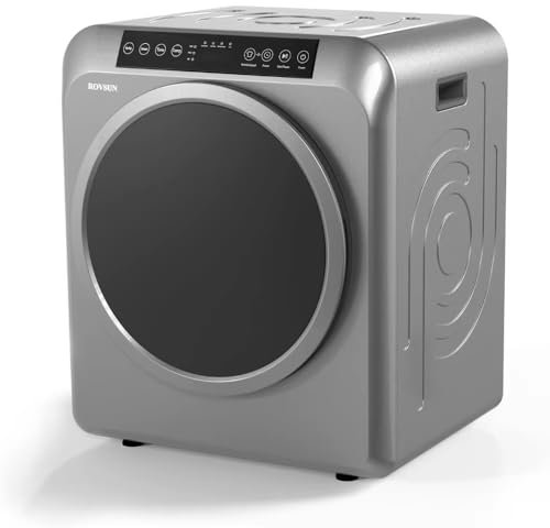 Sèche-Linge électrique, sèche-Linge Haut de Gamme à Chargement Frontal, hôte de sèche-Linge à Domicile, avec écran Tactile LCD, sèche-Linge Portable, pour Appartement, Maison, séchage de Linge