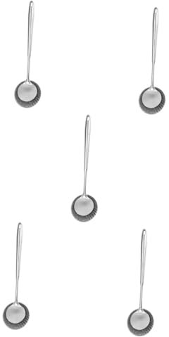 Cabilock 5 Piezas Cepillo Para Sartenes De Acero Inoxidable Limpieza Fregador De Platos De Cocina Cepillo Para Fregar Platos Cepillo Para Lavar Platos Acero Inoxidable 304 Silver