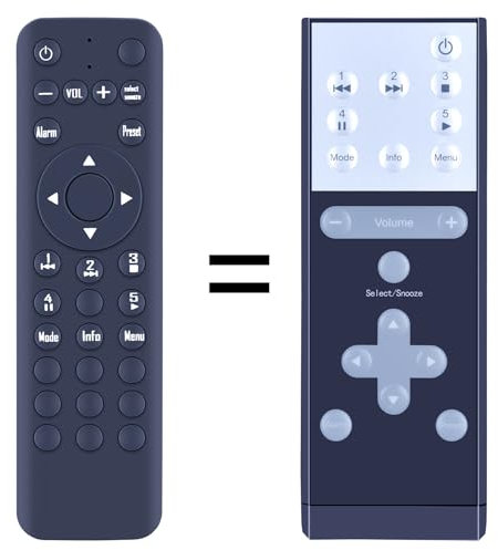 TCNOUMT New Replacement Radio Remote Control Compatible with Roberts Stream 94i DAB Radio