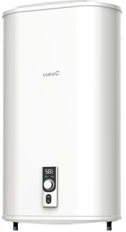 Cata Termo Eléctrico Reversible CTRS-100 E-REV SLIM Capacidad de 93L Doble Tanque Protección Super aislamiento Indicador Anti-hielo Potencia 2.000W Display Digital Color Blanco