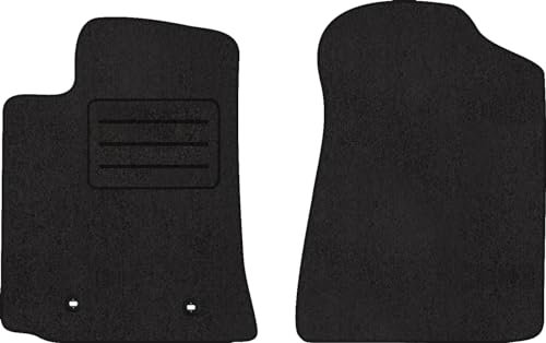 Fußmatten Velours Autoteppich passend für Toyota Corolla E12 vorne schwarz