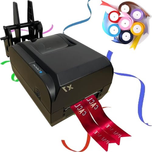 SXYKXYDL Satinband-Druckmaschine, 4-reihiger digitaler Banddrucker, Prägedruckmaschine zum Verpacken von Geschenken