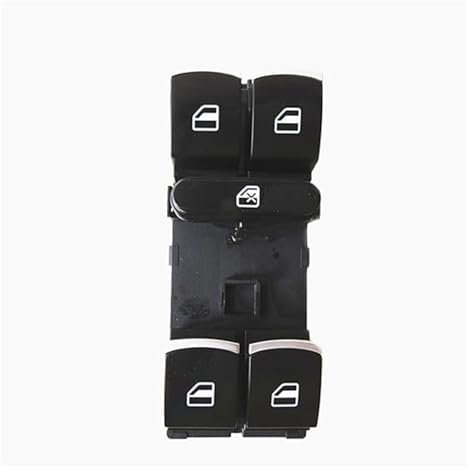 Elektrischer Fensterheber Schalter Für VW Für Golf 5 6 Für Jetta MK5 Mk6 Für Tiguan Für Touran Für Passat B6 Wichtigsten Power Fenster Türschloss Schalter 1K4959857B 1K0962125B(with Chrome1)