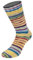 Lana Grossa Cool Wool 4 Socks Print 7218 - Hellgrün/Creme/Orchidee/Blau/Gelb/Petrol/Tonrot/Himmelblau