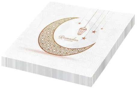 TsoLay 120PCS RAMADAN Napkin Dinner Table Napkins Paper Disposable Safe Fragrant Free Soft Mouth Wiping Tissue