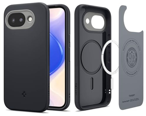 Spigen Nano Pop MagFit für Google Pixel 10a Hülle [Zweifarbiges Design] Stylisch Dünn Staubfrei Case Handyhülle, Kompatibel mit MagSafe -Black Sesame
