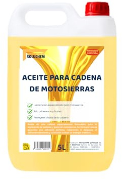 Aceite para Motosierras – Lubricante de Alto Rendimiento para Cadena y Espada | Protección Antidesgaste y Máxima Suavidad (5 Litros)