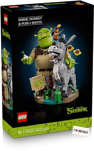 LEGO Shrek, Esel und Der Gestiefelte Kater - LEGO 72423 inkl. bedruckter Fliese