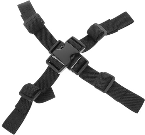 Tofficu Ceinture de Poitrine pour Accordéon, Sangle Dorsale Noire Boucle de Sécurité Robuste, Accessoire pour Musiciens Itinérants, Pack de 2 Pièces en Plastique et Sangle Textile