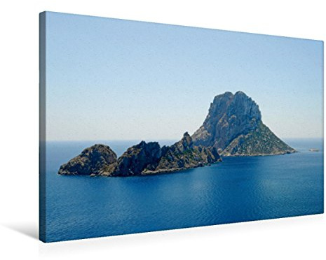 Premium Textil-Leinwand 75 x 50 cm Quer-Format Isla Vedra, Ibiza | Wandbild, HD-Bild auf Keilrahmen, Fertigbild auf hochwertigem Vlies, Leinwanddruck von Barbara Boensch