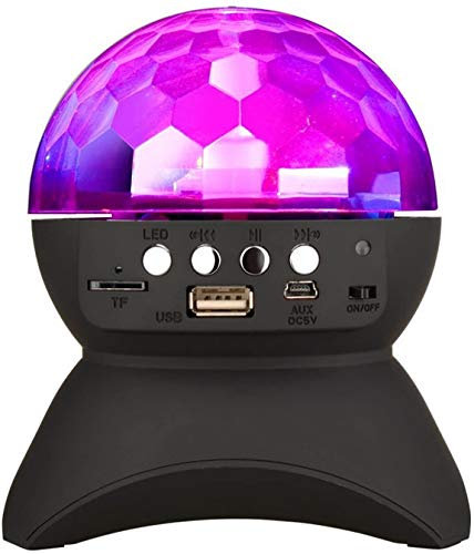 Disco Ball Home Party Light Speaker, DJ Stage Lighting Wireless Bluetooth Speaker (Black)