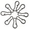 NEWSHOT Multi Quick Change Clips for Carp Fishing Tackle Swivels Rings Rigs Links (Pack of 30)