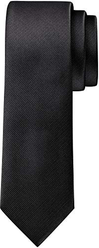 BomGuard Herren Krawatte 6cm,schwarz matt
