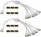 CESFONJER 1 zu 5 LED Verteiler Verbinder Kabel, 4 Pin Splitter für SMD 5050 3528 2835 Strips, Streifen Connector, Zubehör (2 Stück/Packung)