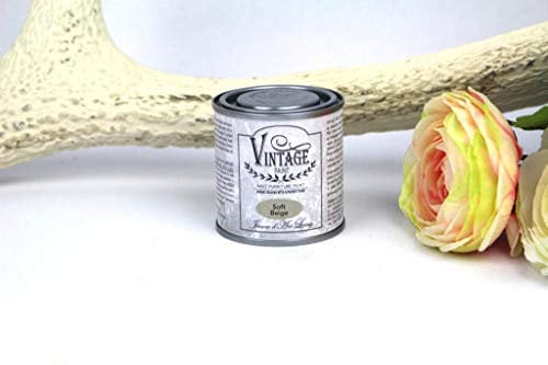 Jeanne d'Arc Living Kreidefarbe, Vintage Paint, Soft Beige 100ml