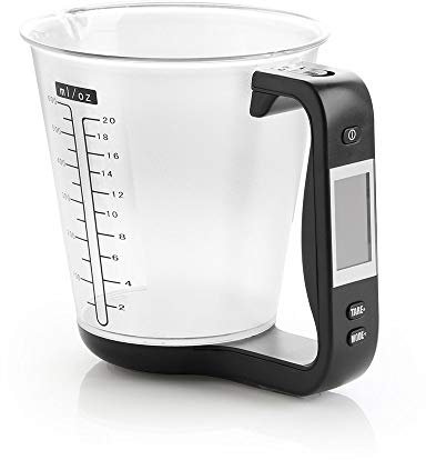 ECOSWAY Smart Digital Misurino Elettronico Misurino,Cucina Elettronico Display LCD Misurino,Cottura Pesatura Dispositivo Cup~1000g/1g