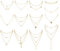 CASSIECA 13 Pezzi Multistrato Collana per Donne Ragazze Delicato Choker Collana con Pendenti Piccole Luna Stella Catena Clavicola Moda Personalizzata Lunga Ciondolo Girocollo Catena Set