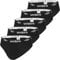 Umbro Slip Homme 100% Coton, sous-vêtements Homme, Naturel, Ajustement Parfait et Anti-Irritation (Lot de 5), Noir, Taille L