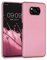 kwmobile Case kompatibel mit Xiaomi Poco X3 NFC/Poco X3 Pro Hülle - Schutzhülle aus Silikon metallisch schimmernd - Handyhülle Metallic Rosegold