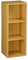 Albert Austin Book Shelf Cube Storage 1-2-3-4 Tier Cube Bookcase, Shelving Unit Display, Storage Unit for Office, Living Room Decor (Beech, 3 Tier)