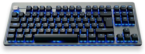 Mountain Everest Core RGB Gaming Keyboard mit hot-swappable Cherry MX Blue - DE ISO - Gunmetal Gray