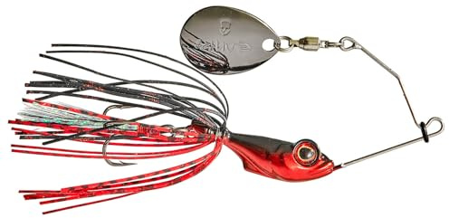 GUNKI Spinnerbait Alvin - 5.6g - Black - Red - Sinking - 16230