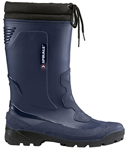 Spirale John Unisex-Erwachsene Gefütterte Gummistiefel - Blau - Gr. 36