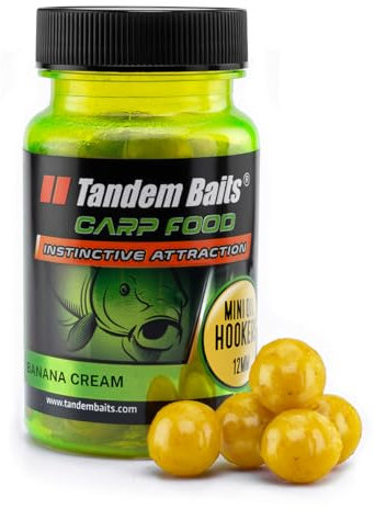 Tandem Baits Karpfen Futter Angelfutter Hakenköder Carp Food Mini Oil Hookers 12 mm 50 g Bananencreme