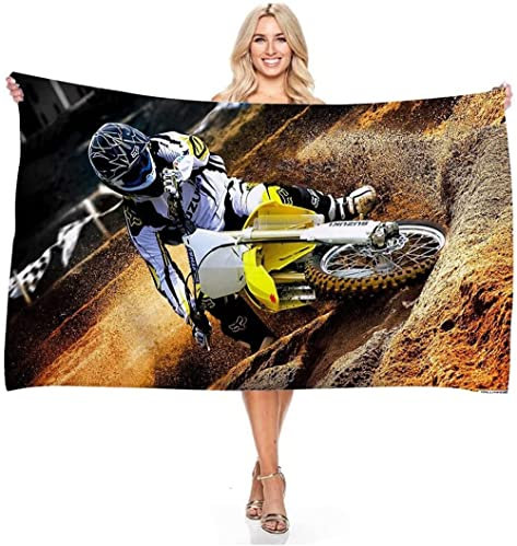 Motorrad Duschtuch Handtuch Strandtuch 70 X140cm,Mikrofaser HandtuchMotocross Motorcycles Badetuch Für Erwachsene Strandtuch (A7,70x150cm)