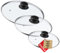 KADAX Glasdeckel Set, Topfdeckel aus Glas, ⌀14-30cm, hitzebeständiger Deckel für Topf, Pfanne, Pfannendeckel mit Griff aus Kunststoff, Universaldeckel (20+24+28cm)