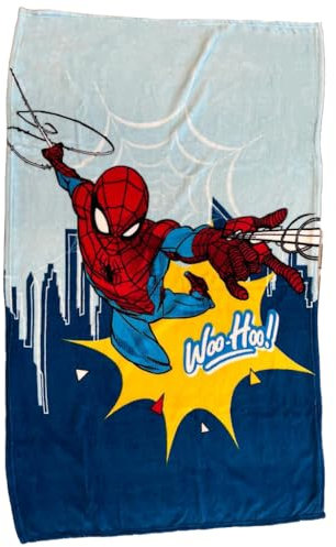 Hermet 9709 135 SP01 Marvel Spiderman Soft Touch Plaid Coral Decke, 100cm x 150cm
