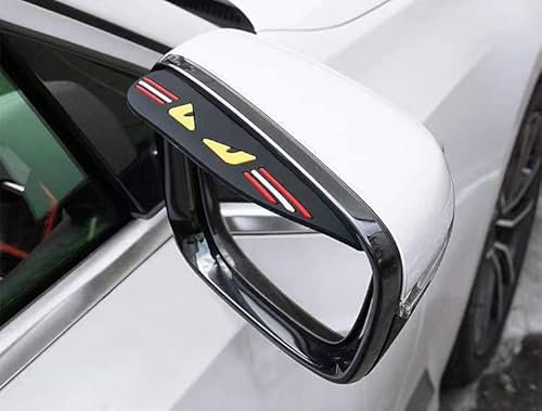 Regenschutz für Autospiegel, MYLERCT 4 Stücke Seitenspiegel Regenschutz, Kann in den Meisten Autos und Fahrzeugen Verwendet Werden, Autospiegel Regenschutz (2 Schwarz, 2 Transparente Farbe)