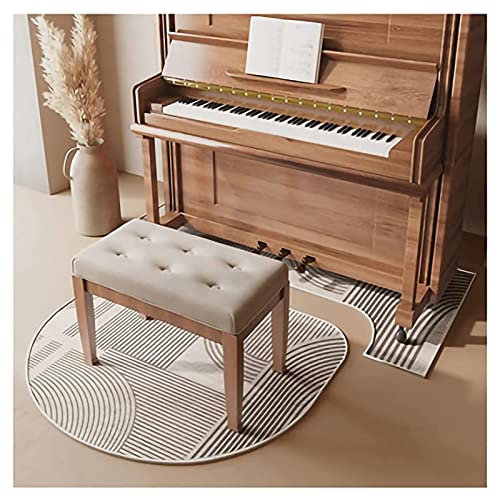 GRAEBA Upright Piano Rug, Anti-Rutsch-Klavier Schalldichte Teppichmatte, Schallabsorbierende Stoßdämpfende Pad, Dicke 5Mm/Estyle E/110 * 110Cm