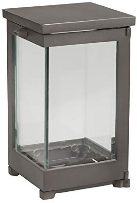 legendURN Grablaterne aus Aluminium grau | Das Licht Einer Grablaterne oder Grablampe spendet Hoffnung und Zuversicht. Die schönsten Grablichten, Grablampen und Grablaternen aus Aluminium