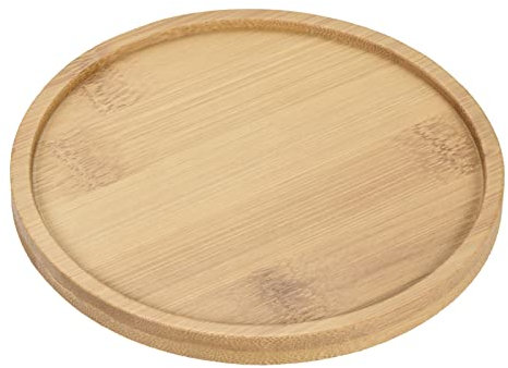 M METERXITY 2pz Sottovasi Fioriere - bambù Rotondo Gocciolatoi Vasi Fiori Applicazione Esterno/Giardino (12cm OD)