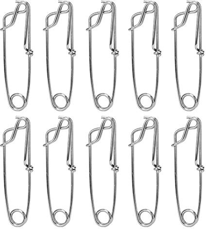 Natudeco 10 Stück Longline Snap Clip, Edelstahl Thunfischklemme, Thunfisch Clip, Abzweig Kleiderbügel Schnappclip, Angelgerät Haifisch Für Langleinen- Und Thunfischangeln