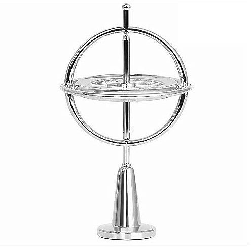 kyaoayo Anti-Schwerkraft Kreisel, Zine Legierungs Spinner Spielzeug, Handkreisel Fidget Spinner Hand Spielzeug, Stressabbau Anti Angst Geschenk für Männer und Frauen (Silber)