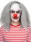 Horrorclown Perücke grau - Kostüm-Zubehör Karneval, Halloween & Motto-Party