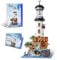 CAXIMSY Ideen Leuchtturm Bausatz 2340 Stücke Leuchtturm Bausätze mit leuchtender rotierender Beleuchtung,Bausteine Set für Erwachsene und Kinder