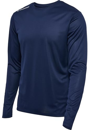 hummel Herren Hmlrun Jersey L/S Blouse, Black Iris, M EU