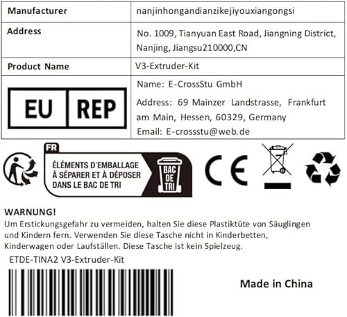 ENTINA 3D-Drucker TINA2 Basic V3 Extruder-Kit